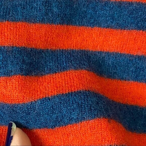 Talbots Marino Wool Striped Sweater Size Medium - Picture 2 of 7